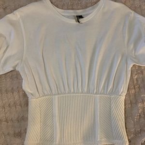 Topshop White Corset Top